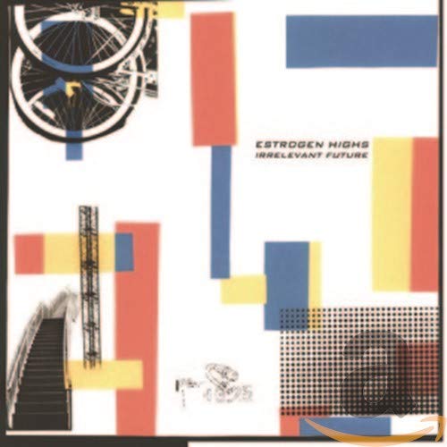 CD cover: abstract geometric shapes, bicycle wheel, and stairs in monochrome.