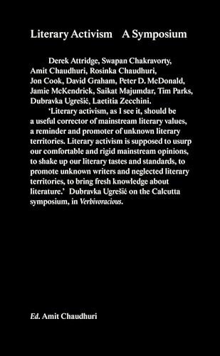 Literary Activism : A Symposium