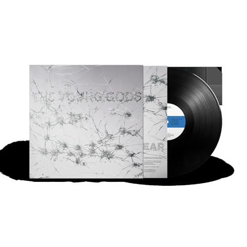 Vinyl record with cracked white album cover featuring band name "The Young Gods".