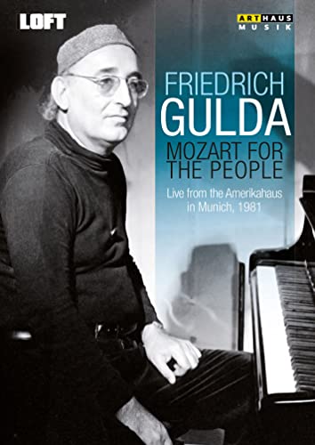 DVD cover featuring pianist Friedrich Gulda in a portrait, seated at a piano.