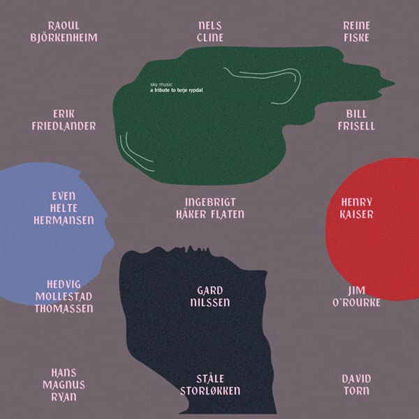 Album cover for "Sky Music," featuring abstract shapes and artist names.