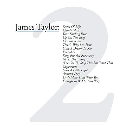 James Taylor Vol 2 CD cover featuring a large number two and track list.