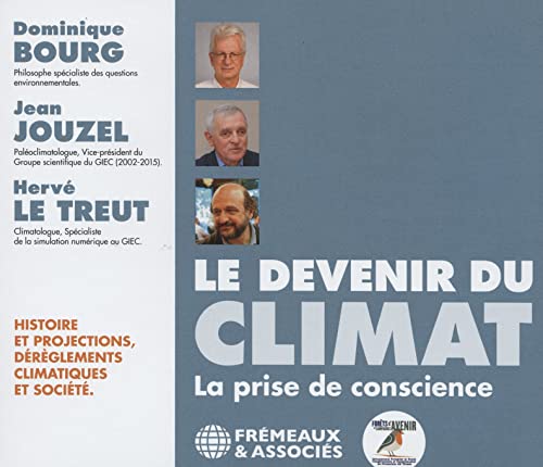 CD cover featuring portraits of three men and bold white text: “Le Devenir du Climat”.
