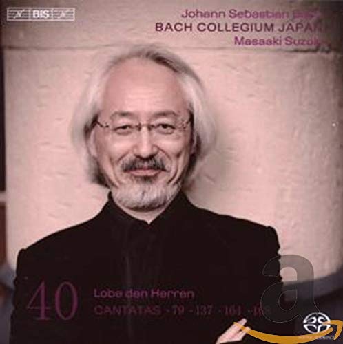 CD cover featuring portrait of Masaski Suzuki and bold red number “40”.