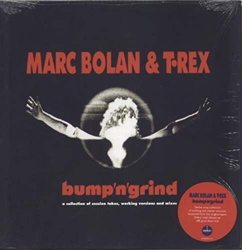 Album cover for Marc Bolan & T-Rex’s “Bump N’ Grind” coloured vinyl record.
