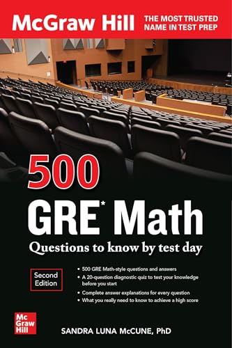 McCune - 500 GRE Math Questions to Know by Test Day, Second