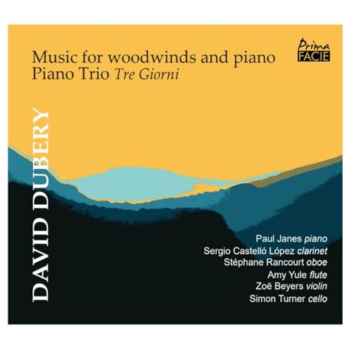 CD cover: yellow and blue abstract landscape, text listing musicians.