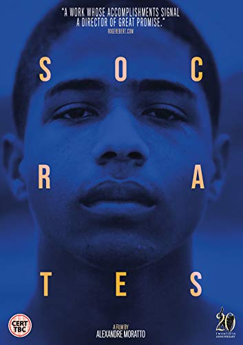 DVD cover for “Socrates” featuring a close-up portrait of a young Black man.