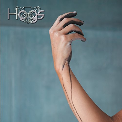 CD cover for Hogs' "Fingerprints" featuring a painted hand and arm.