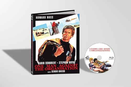 Blu-ray case for "One Man Against The Organisation" featuring a man in a jacket.