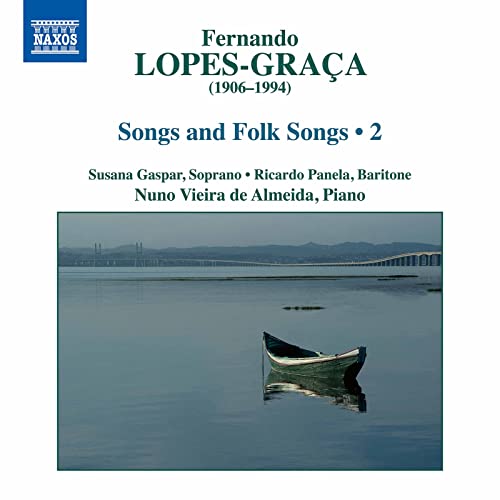 CD cover for Fernando Lopes-Graça’s songs, featuring a small boat on water.