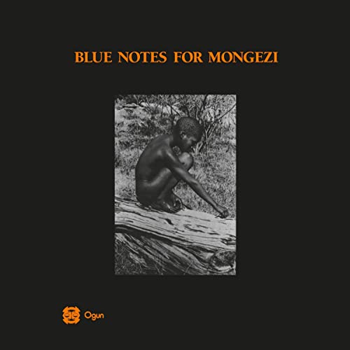 Album cover: Black and white photo of a person sitting on a log.