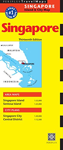 Singapore Travel Map Thirteenth Edition: 13 (Periplus Travel Maps: Singapore Island & City Map)