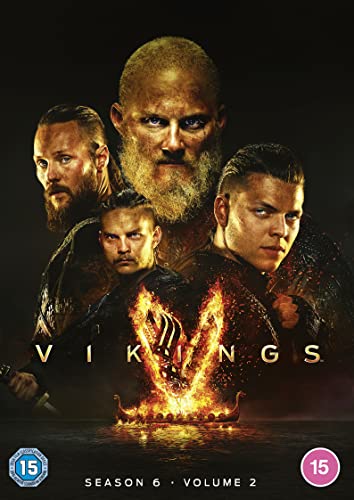“Vikings” Season 6 Volume 2 DVD cover featuring four bearded men and a ship.