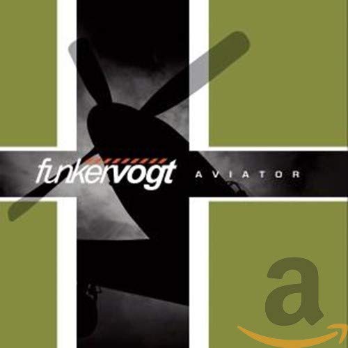 CD cover for Funkervogt’s “Aviator” featuring a blurred airplane propeller.