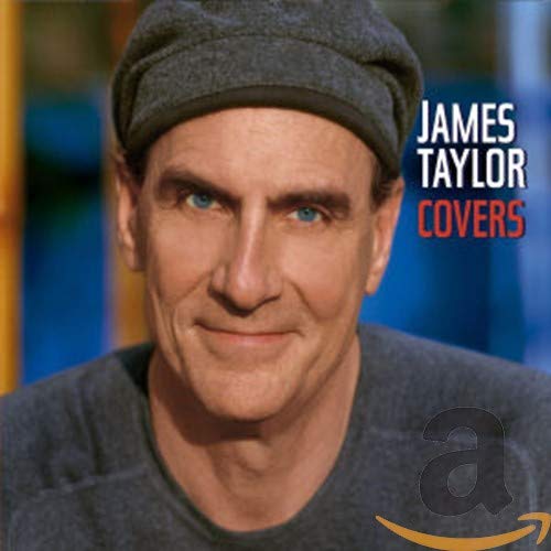 James Taylor album cover, close-up portrait with text and Amazon logo.