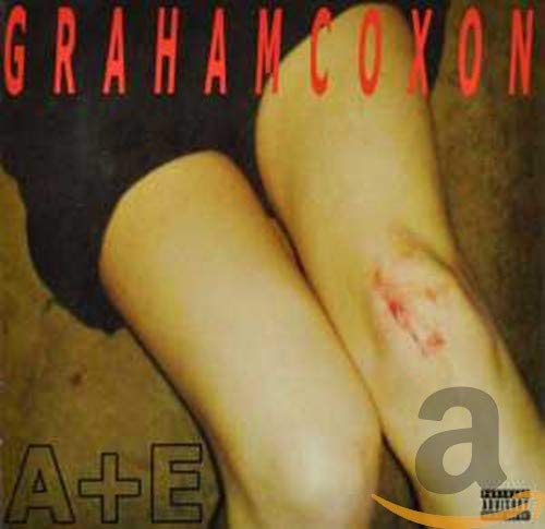 CD cover for Graham Coxon’s “A+E” featuring legs and text.