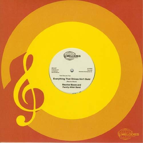 Vinyl record label for Maurice Moore and Family Affair’s “Everything That Shines.”
