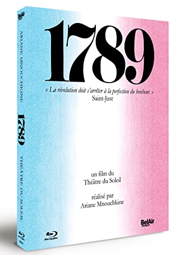 Blu-ray case for “1789” film with red, white, and blue gradient background.