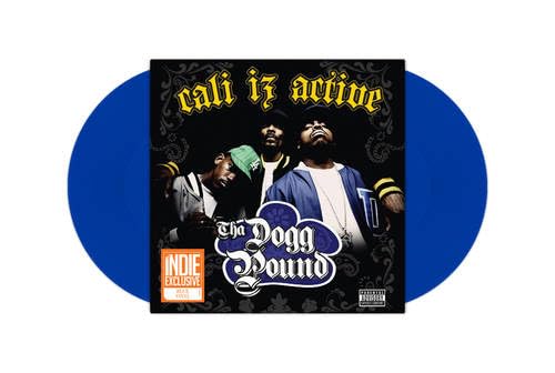 Dogg Pound album cover with four men and a blue vinyl record.