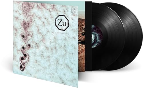 Vinyl record of Zu - Ferrum Sidereum with marbled cover art.