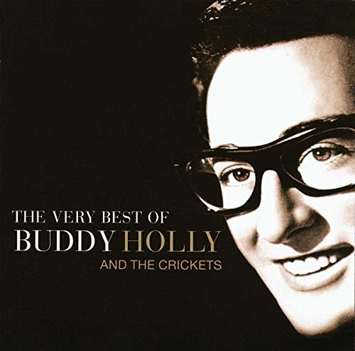 Buddy Holly in glasses, album cover for "The Very Best Of".