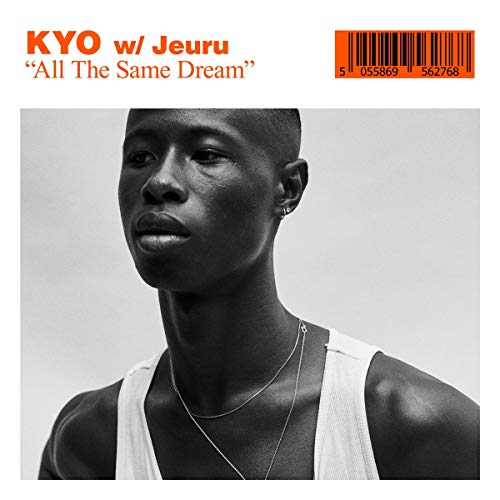Vinyl album cover featuring a portrait of a Black man with orange accents.