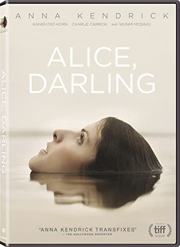 DVD cover for Alice, Darling featuring a woman's face partially submerged in water.