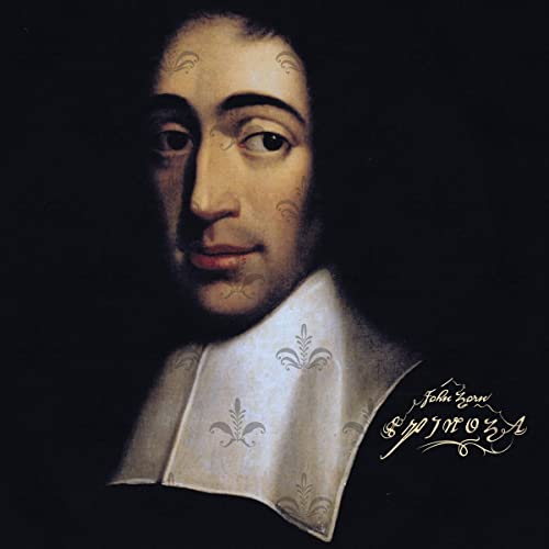 Portrait of Baruch Spinoza, a man with a white collar and dark background.