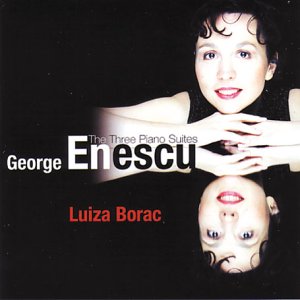 CD cover featuring pianist Luiza Borac and composer George Enescu’s name.