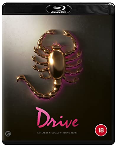 Gold scorpion on dark background with pink title and Blu-ray logo at top.