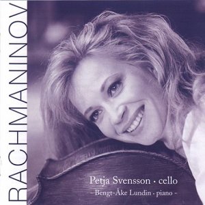 CD cover featuring a portrait of cellist Petja Svensson and pianist Bengt-Åke Lundin.