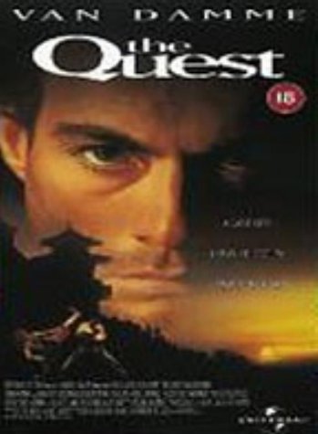 DVD cover for "The Quest" featuring Jean-Claude Van Damme’s portrait.
