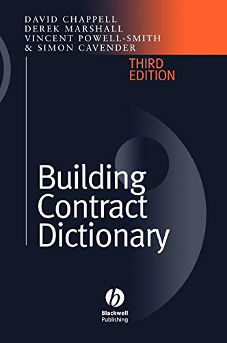 A Building Contract Dictionary