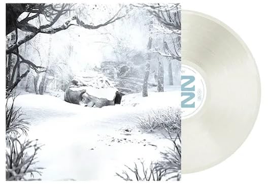 Weezer's "SZNZ: Winter" vinyl record with a snowy forest cover.