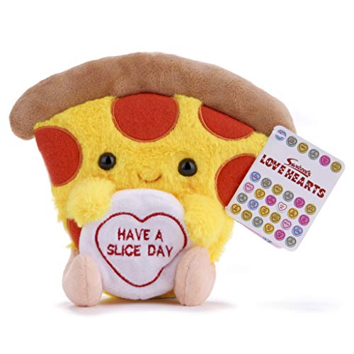 Love Hearts 7" Pizza Slice Plush Gift