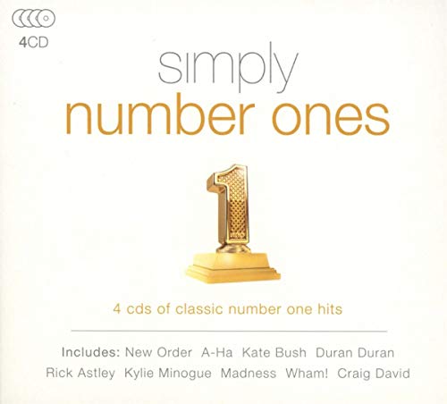 CD cover for “Simply Number Ones” featuring a golden number one trophy.