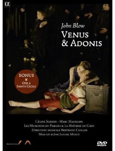DVD cover for "Venus & Adonis" opera, featuring figures in costume.