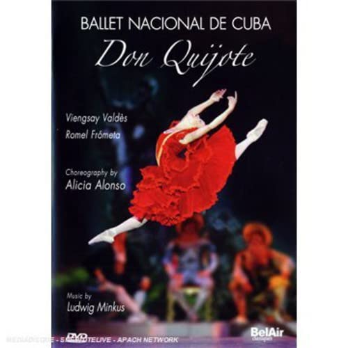 DVD cover for Ballet Nacional de Cuba’s “Don Quixote” featuring a dancer.