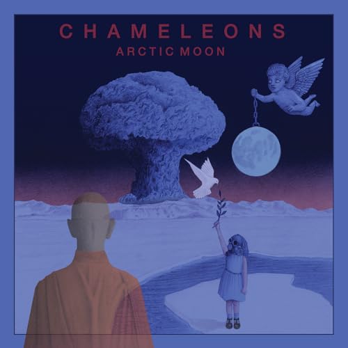 CD cover: surreal blue landscape with figures, moon, and angel.