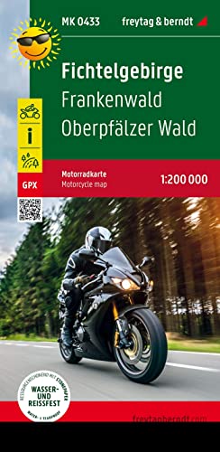 Fichtelgebirge, motorcycle map 1:200,000, freytag & berndt