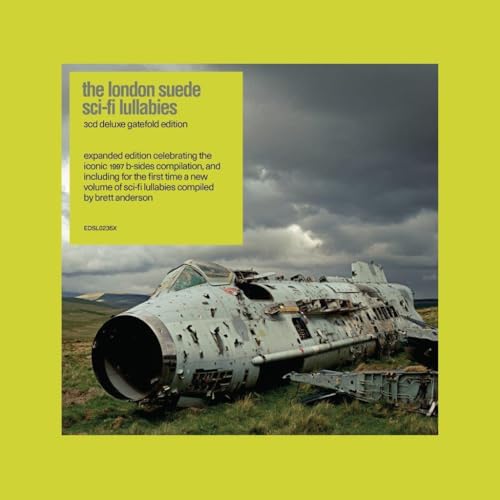 CD cover for London Suede’s “Sci-fi Lullabies” featuring a crashed airplane.
