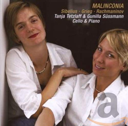 CD cover featuring two smiling women and text: "Malinconia - Sibelius.
