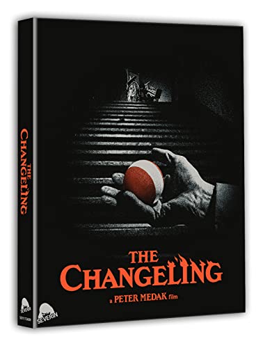 Blu-ray case for "The Changeling" featuring a hand holding a red ball.