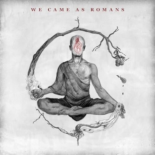 “Deleted” album cover by We Came As Romans, featuring a sketched, meditative figure.