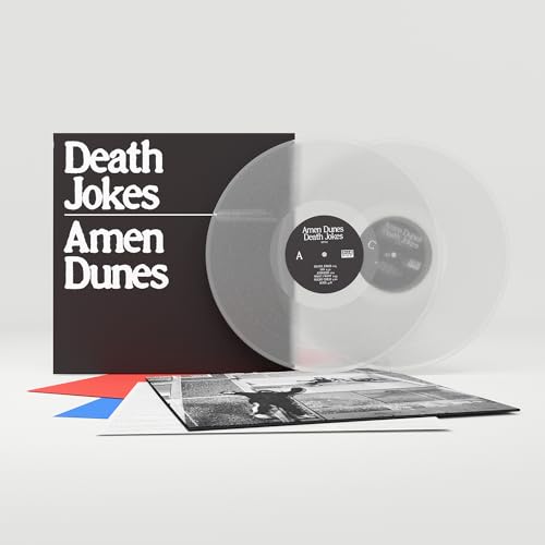 Vinyl record of Amen Dunes’ “Death Jokes” with album artwork and insert.