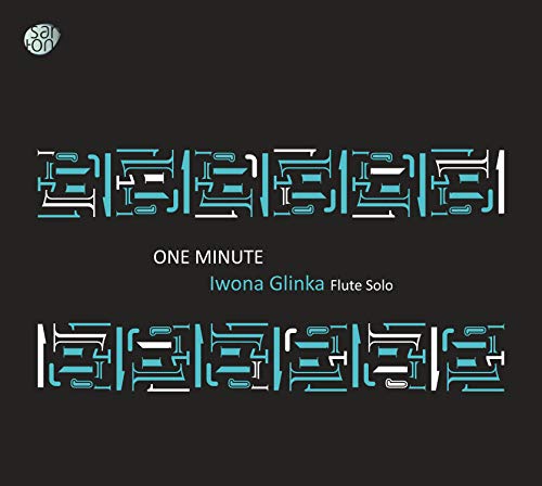 CD cover for "One Minute" by Iwona Glinka, abstract teal design.