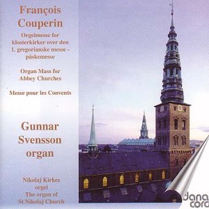 CD cover for Couperin’s Organ Mass featuring a church steeple.