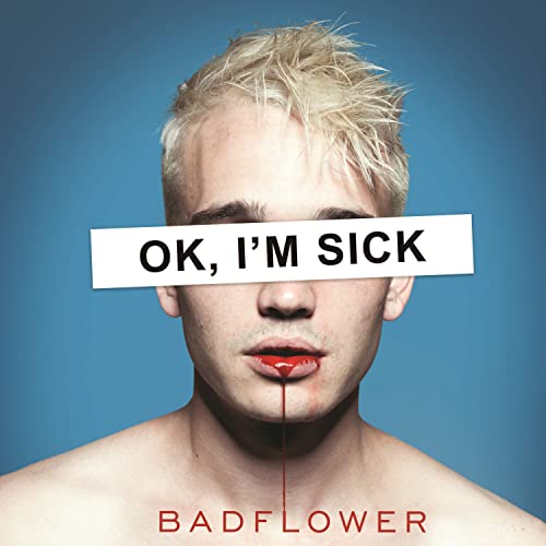 CD cover: blonde man with text obscuring eyes, red liquid dripping.
