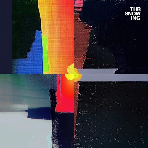 Album cover for Throwing Snow’s Isthmus, abstract colorful geometric design.
